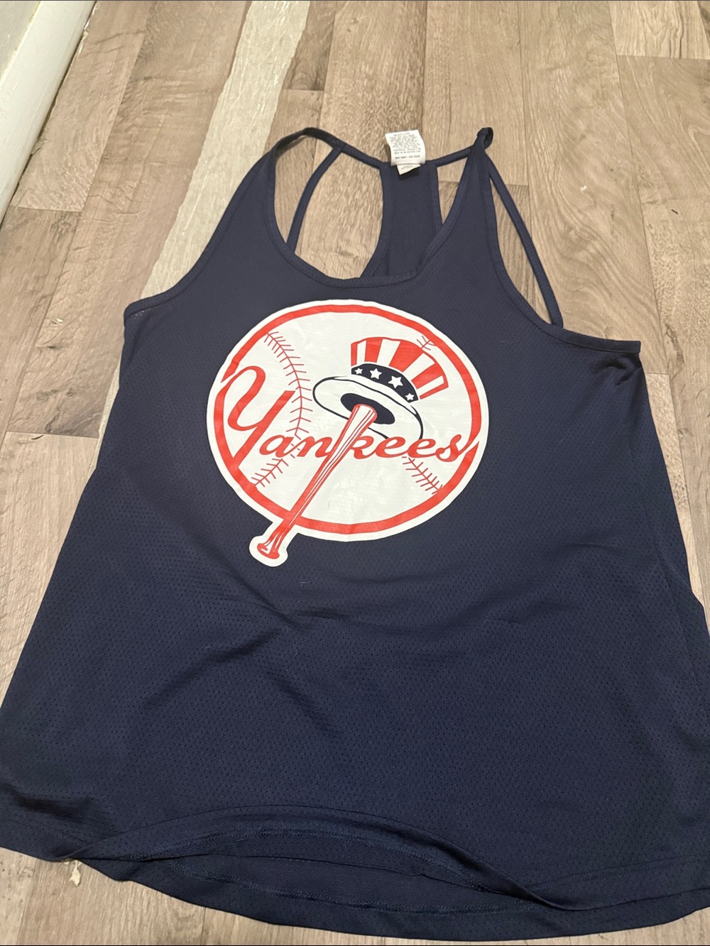 Active USA Navy Sleeveless Yankees Graphic Tank